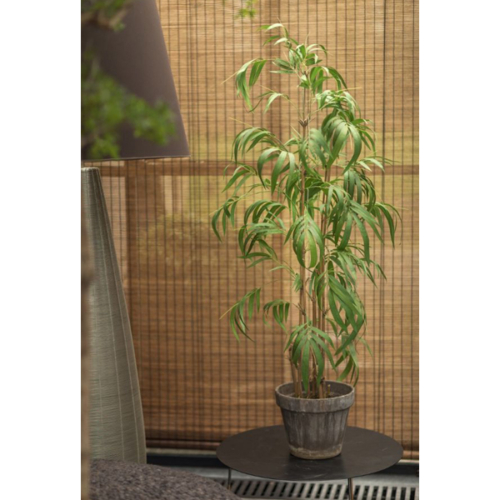 Zijde Bamboe plant groen 140 cm in pot