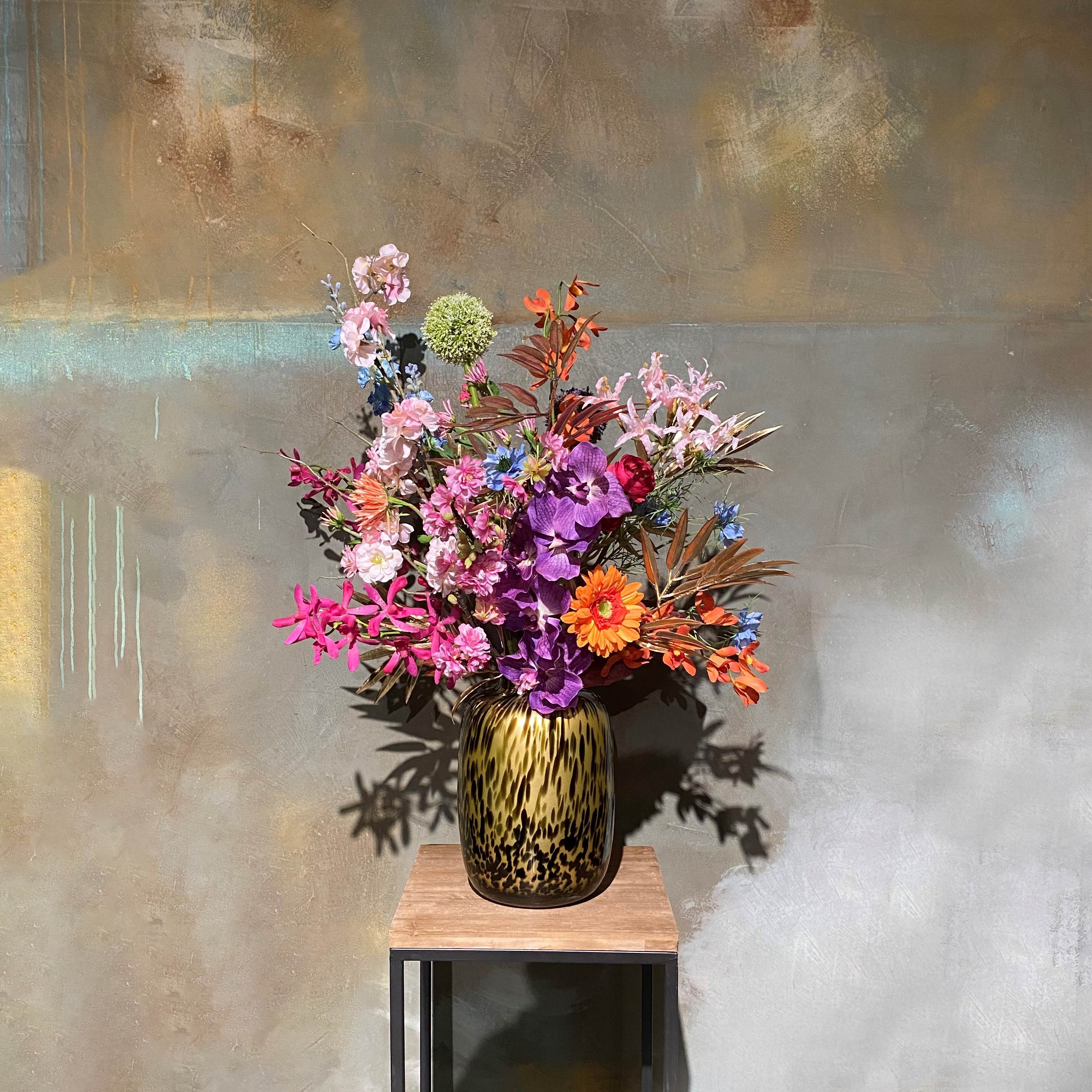 Zijde abonnement klein Kleurrijk Zijde bloemen abonnement